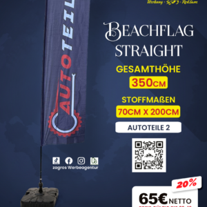 beachflag "straight" لقطع غيار السيارات (عرض خاص: وفر 20%)