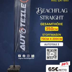 beachflag "straight" لقطع غيار السيارات (عرض خاص: وفر 20%)